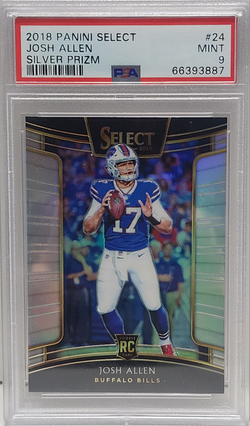 Josh Allen 2018 Panini Select #27 Silver Rookie PSA 9 Mint 3887