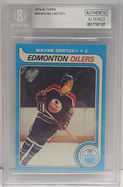 Wayne Gretzky 1979 Topps Rookie #18 BGS Authentic Altered