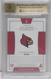 Lamar Jackson 2018 National Treasures Collegiate Bowl Logo Patch Auto #2/5 BGS 9.5 Auto 10