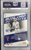 Patrick Mahomes 2017 Panini Prestige Blue Chip Prospects PSA 10 Gem Mint