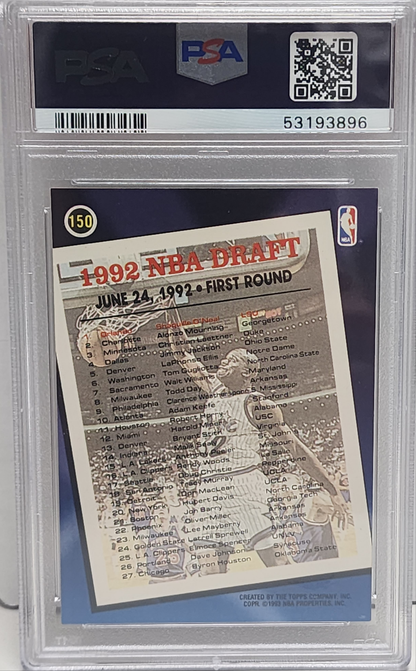Shaquille O'Neal 1992 Topps Archives Gold #150 PSA 9 Mint
