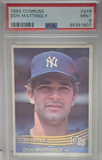 Don Mattingly 1984 Donruss Rookie #248 PSA 9 Mint