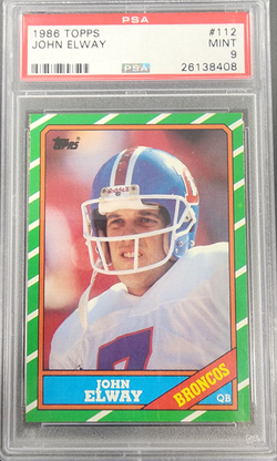 John Elway 1986 Topps #112 PSA 9 Mint