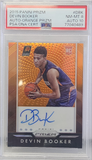 Devin Booker 2015 Panini Prizm Orange Rookie Auto PSA 8 Auto 10