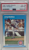 Greg Maddux 1987 Fleer Update Rookie #U68 PSA 10 Gem Mint