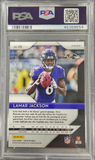 Lamar Jackson 2018 Prizm Rookie #212 Red White Blue Prizm PSA 10 Gem Mint