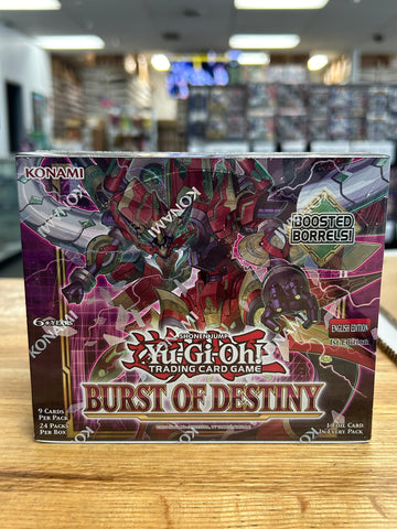 Yu-Gi-Oh Burst of Destiny Booster Box – Three Stars Sportscards