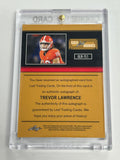 Trevor Lawrence 2021 Leaf Gold Leaf Rookies Purple Auto #7/10