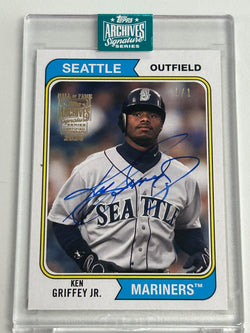 Ken Griffey Jr. 2024 Topps Archives Signature Series Auto #1/1