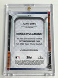 Juan Soto 2022 Topps Tribute Bronze Auto #45/110