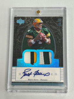 Brett Favre 2007 Upper Decl Exquisite Patch Auto #9/25