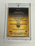 Nolan Ryan 2022 Topps Gilded Framed Auto #14/30