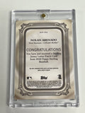 Nolan Arenado 2020 Topps Sterling Letter Patch #1/1