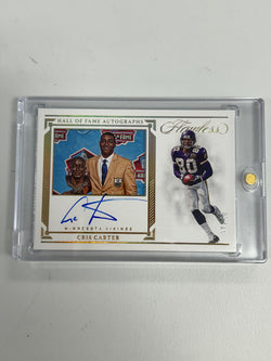 Cris Carter 2022 Panini Flawless Hall of Fame Gold Auto #9/15