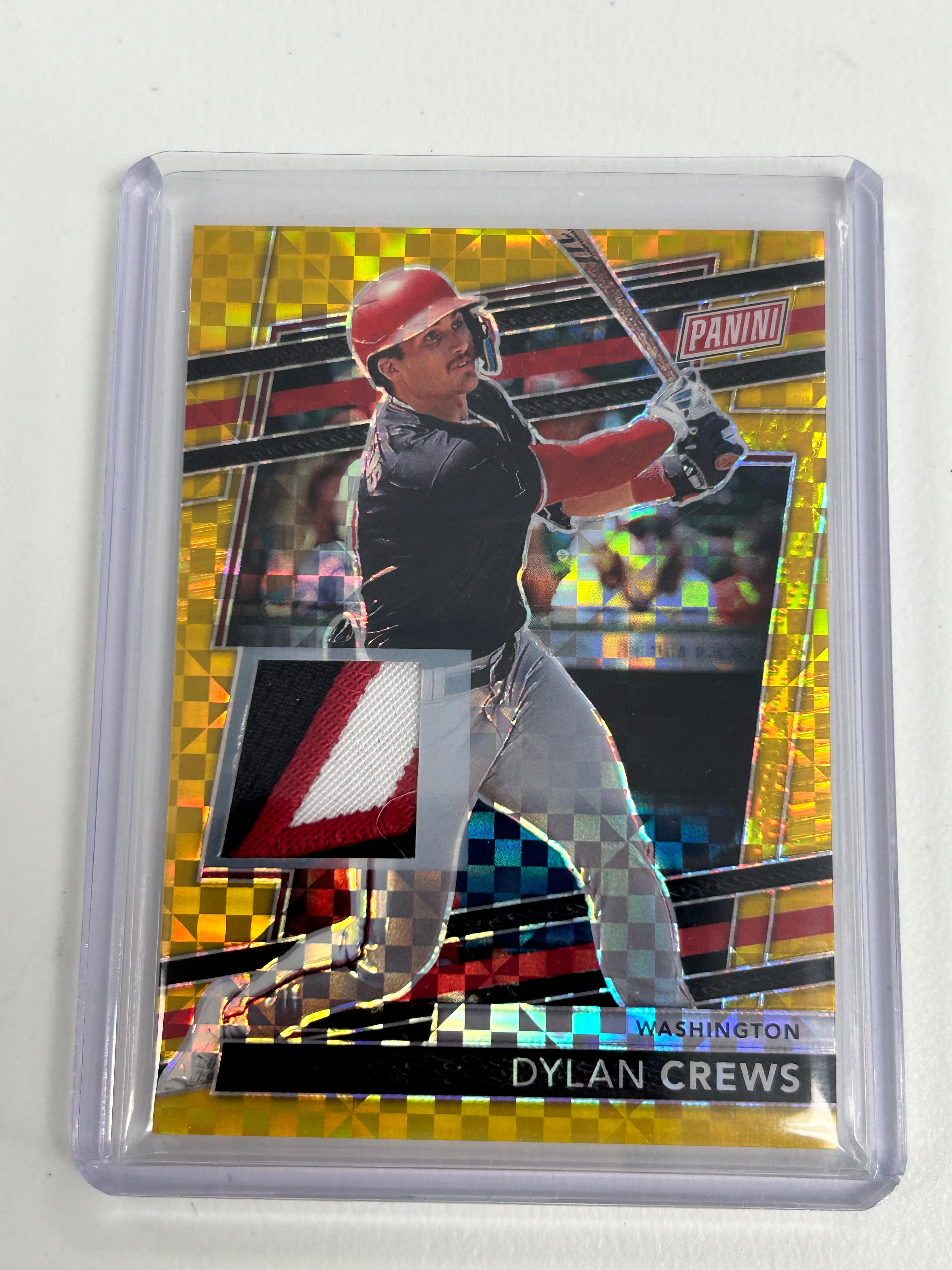Dylan Crews 2024 Panini National VIP Gold Patch Auto #2/10 – Three ...