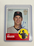 Joe Mauer 2023 Topps Archives Signature Series 2012 Heritage 1/1 Auto