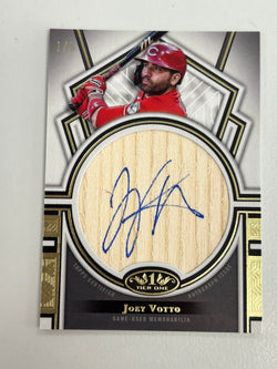 Joey Votto 2023 Topps Tier One Pefect Contant Auto Bat Relic