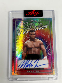 Mike Tyson 2024 Leaf Electrum Here Comes the Thunder Auto #7/9