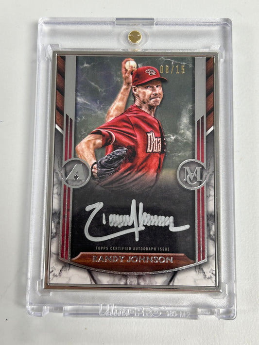 Randy Johnson 2022 Topps Museum Collection Silver Framed Auto #8/15