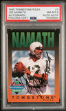 Joe Namath 1995 Tombstone Pizza Autograph PSA 8