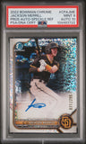 Jackson Merrill 2022 Bowman Chrome Speckle Refractor Auto #77/299 PSA 9 Auto 10