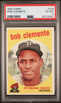 Bob Clemente 1959 Topps #478 PSA 6 Ex-Mint