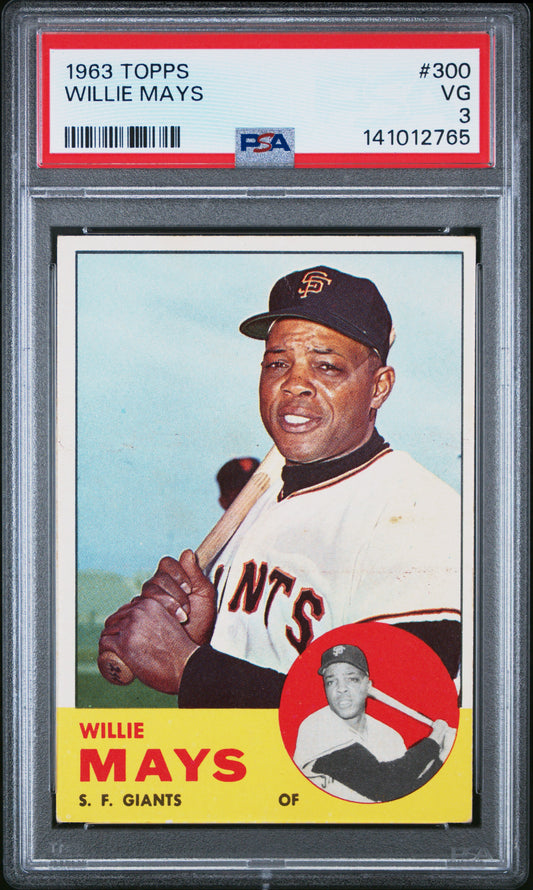Willie Mays 1963 Topps #300 PSA 3 Very Good