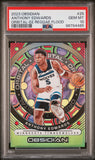 Anthony Edwards 2023 Panini Obsidian Electric Etch Reggae Flood #54/60 PSA 10 Gem Mint