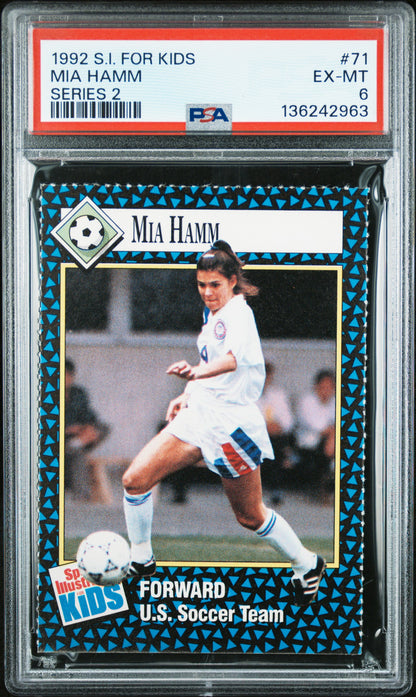 Mia Hamm 1992 SI for Kinds Series 2 #71 PSA 6 Ex-Mint