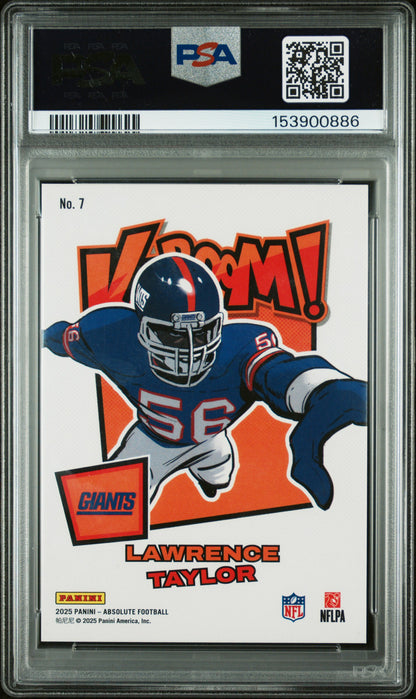 Lawrence Taylor 2025 Panini Absolute Kaboom! Horizontal PSA 9 Mint