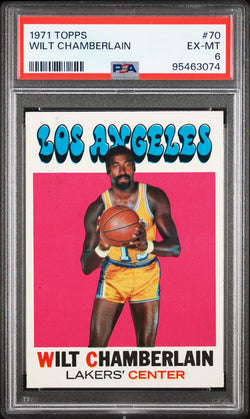 Wilt Chamberlain 1971 Topps #70 PSA 6 Ex-Mt 3074