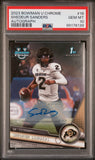 Shedeur Sanders 2023 Bowman Chrome University Auto PSA 10 Gem Mint