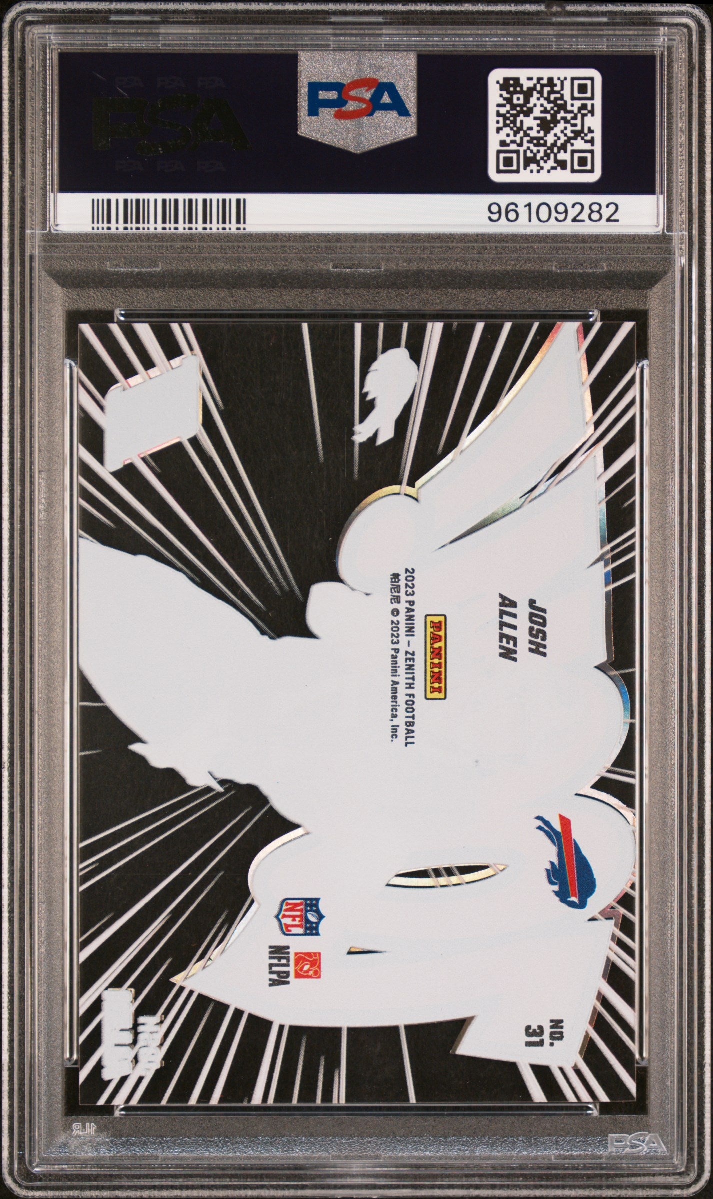 Josh Allen 2023 Panini Zenith Zoom! PSA 9 Mint