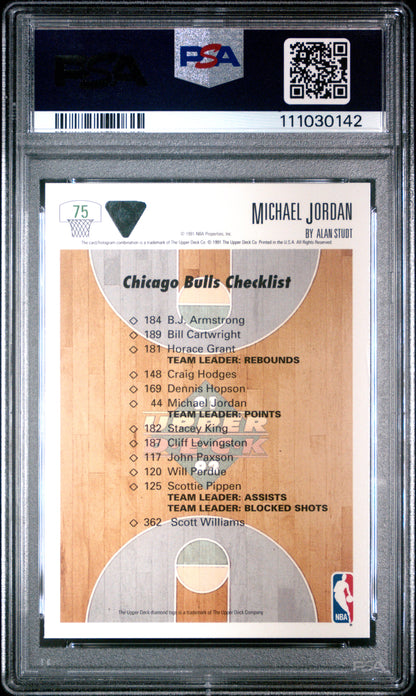 Michael Jordan 1991 Upper Deck #75 PSA 10 Gem Mint 0142
