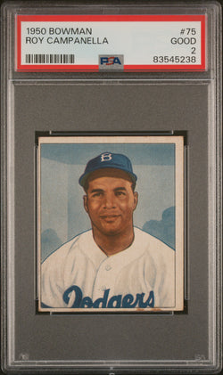 Roy Campanella 1950 Bowman #75 PSA 2 Good