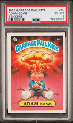 Adam Bomb 1985 Topps Garbage Pail Kids #8a PSA 8 NM-MINT