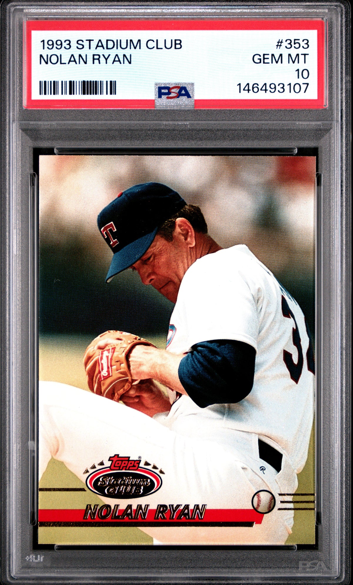 Nolan Ryan 1993 Topps Stadium Club #353 PSA 10 Gem Mint
