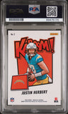 Justin Herbert 2020 Panini Absolute Kaboom Horizontal PSA 10 Gem Mint