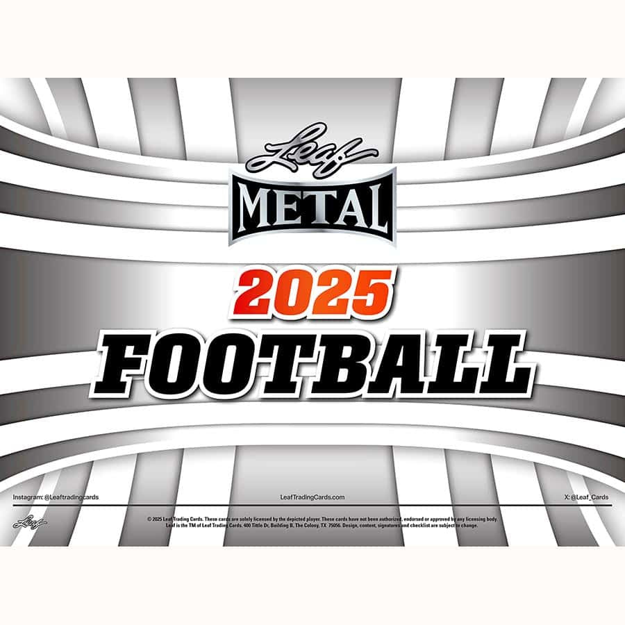 2025 Leaf Metal Football Hobby Box