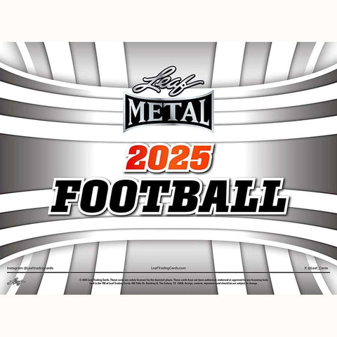 2025 Leaf Metal Football Hobby Box