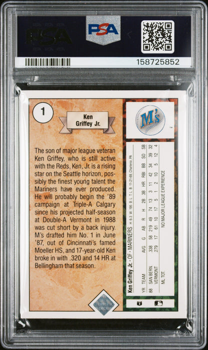 Ken Griffey Jr. 1989 Upper Deck Rookie #1 PSA 5 Ex 8552