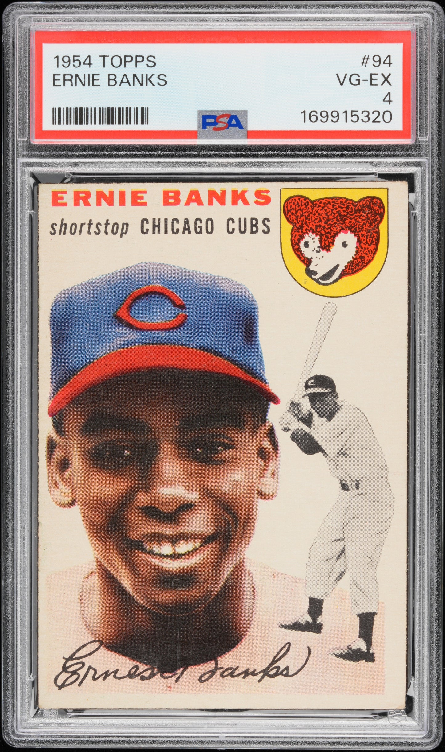 Ernie Banks 1954 Topps #94 PSA 4 Vg-Ex 5320