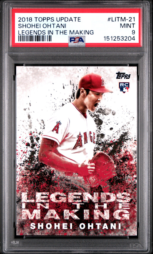 Shohei Ohtani 2018 Topps Update Legends in the Making PSA 9 Mint 3204