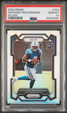 Anthony Richardson 2023 PAnini Prizm Rookie #343 Silver Prizm PSA 10 Gem Mint