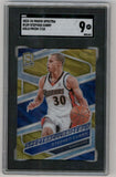 Stephen Curry 2023 Panini Spectra #189 Gold Prizm #7/10 SGC 9 Mint