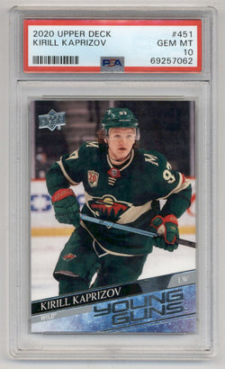 Kirill Kaprizov 2020 Upper Deck RC #451 PSA 10 Gem Mint 7062