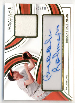 Brooks Robinson 2023 Panini Immaculate Jersey Auto #4/25