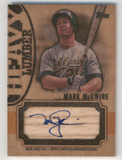 Mark McGwire 2024 Topps Heavy Lumber Auto #24/25