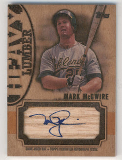 Mark McGwire 2024 Topps Heavy Lumber Auto #24/25