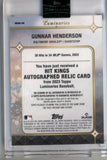 Gunnar Henderson 2023 Topps Luminaries Rookie Jersey Auto #6/10